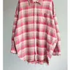 Women's Blouses 2023 Autumn Women Fringe Old Brushed Loose Profile Retro Plaid Shirt Jacket