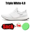 UltraBoosts 1.0 4.0 DNA hardloopschoenen Triple zwart White Gum Camo Sole whites Oreo Wonder Taupe Aluminium heren dames sneakers