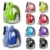 Cat Carrier oddychający przezroczyste plecaki Pet Cats Puppy Travel Space Space Plecak Kolorowa torba 269a