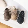 Sneakers Kids Casual Baby Girls Slip On Brown Shoes Barn Brand Chunky Boys Warm Sport Trainers Winter 230918