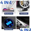 Car Vacuum Cleaner 4 In 1 Handheld With Digital Tire Inflator Pump Pressure Gauge Led Light For Home Drop Delivery Automobiles Motorcy Dhicn