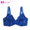 Mierside ZBW015 Sutiã Grande Único Respirável Sem Forro Renda Floral Mulheres Nylon Push Up Bra Bralette Estilo Verão 32-40C D E F DD DDD2390