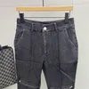 Calças de brim masculinas PFNW Skinny Leg Harlan Calças Vintage Angustiado Denim Workwear Calças Masculinas Outono Casual 2023 Elegante 28W1517 230918