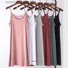 Basic Casual Dresses Plus Size 8XL 150kg Women Spaghtti Strap Long Dress Sleeveless Summer Modal Dress Solid Color Home Dress Large Sundress Female L230918