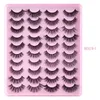 Tjock Natural Faux Mink Eyelashes Blanda 20 par mjuka delikata handgjorda återanvändbara fluffiga falska fransar förlängningar skönhet leverera full strip ögonfrans