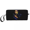 Cosmetic Bags Scream Ghost Killer Bag Women Capacity Halloween Horror Film Makeup Case Beauty Storage Toiletry Dopp Kit Box