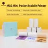 M02 Pocket Printer- Mini Wireless Portable Mobile Printer Thermal Thermal Thermal Thermal Printer学習支援、学習メモ、ジャーナル、楽しみ、仕事のためのiOS + Android。