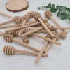 Spoons Wooden Honey Stick Long Handle Rods Kitchen Pot Sticks Coffee Stirring Accessory