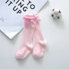 3PAIRS SKWIERNIK KIŻSZY NOWE GIRLE BIG BOW Knee High Long Kids Socks Todddlers Cotton Lace Baby Socks Dziewczynki Skarpetki Dropshipping 230918