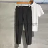 Pantaloni da uomo INS Light Luxury Business Gentleman British Style Yuppie Pantaloni piccoli Fashion Street Wear Semplice tinta unita Versatile Pantaloni casual Coreano J230918