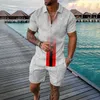 Men's Tracksuits Hawaiian Mens Set Top Short Sleeve Suit Beach Tropical Hawaiianss Body Sports Shorts Homecoming Outfit For Men