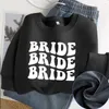 Women's Hoodies Bachelorette Party Favor Sweatshirt Bride And Bridesmaids Hoodie Engagement Wedding Retro Bridal Sweatshirts Pullovers Coats