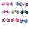 Hair Accessories 2023 Ears Headband Festival Party Sequins Bow Hairband Women Girls Kids Gift 230918