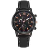 Montres-bracelets Montres à quartz pour hommes Square Top Leauter Cadran Horloge Étanche Noir Busines Montre Simple Pour Quotidien