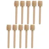 Spoons Wooden Honey Stick Long Handle Rods Kitchen Pot Sticks Coffee Stirring Accessory