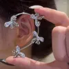 Ryggar örhängen brosk ingen piercing kristall strass öron manschett för kvinnor wrap stud clip girl smycken bijoux