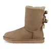 Autentiska snöstövlar australien mini plattform boot womens tazz tasman toffles klassiska vinter ull varma stövlar päls får hudskor ankel bootes designer storlek 36-41