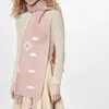 Sciarpa jacquard reversibile Sciarpe dal design unico Donna Cashmere Tessuto di marca da donna Scialle spesso Inverno Pashmina Involucri lunghi Echarpe Luxe