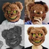 Costume Accessories Party Masks Halloween Scary Head Cover Rabbit Cosplay Mask Bear Bunny Costume Props Dress Up Mask for Halloween Party Scary Headgear CostumeLT0