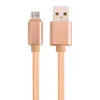 Cordon tressé en tissu câbles de type c plus épais micro 5pin OD5.0 câble de chargeur de données usb en nylon pour samsung s4 s6 s7 edge htc lg sony