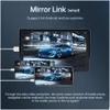 Bilvideo bärbar carplay med Sunshade USB Mtimedia Player Android Monitor Airplay Phone Mirror Link för buss SUV TRUCK LORRY VAN DRO DHPTD