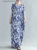 Basic Casual Dresses short sleeve oversized satin vintage floral new in dresses for women casual loose maxi long summer dress elegant clothing 2023 L230918