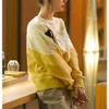 Французский 23 осень Isabel Marants модный цветной блок с буквенным флоком и принтом повседневный свободный пуловер толстовка женский свитер с длинными рукавами