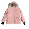 Parka da uomo di design Cappotto Cappotto invernale dal Canada piumino sportivo da esterno giacca a vento in oca Parka cappello a collo lungo vero bomber in pelle di lupo