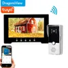 Deurbellen Dragonsview Tuya 1080p Smart Wifi Video-intercom met CCTV-beveiligingscamera Video Deurtelefoon voor villa 7 inch touchscreen HKD230918