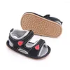 Sandals Baby Boys Spring Autumn First Walk High-quality Deep Colour Series Beautiful Bottom Rubber Soft Toddler Shoes CZ68