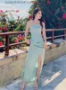 Basic Casual Dresses Elegant Dresses For Women 2022 Sexy Strapless Backless Maxi Club Robe Chest wrapping Beach Vacation Female Dress Slit Vestidos L230918