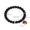 8mm Matted Beads Rose Quartz agate Tiger's Eye Stone Heart Bracelet Men Women Yoga Healing Balance Bracelet