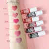 6 colori Lip Stain Long Lasting Lip Tint Gloss Rossetto liquido Labbra Gloss Impermeabile Fard a doppio uso Rossetto Cosmetici Trucco per le donne