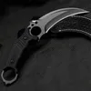 Karambits camping Knife self-defense outdoor survival knife Tactical claw knife Open blade knife portable combat tactical knife