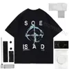 326 Designer T Men Stones Stone Tops 23ss Embroidered Shirt Sweatshirt Compass Armband Cotton Loose Sleeve Pullover STONE Hoodi ops SONE