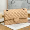 디자이너 가방 지갑 여성 가방 타치 고급 숄더백 SAC DE LUXE BOLSOS WOC 그레이 체크 핸드백 캐비어 가죽 클래식 플랩 지갑에 체인 블랙 크로스 바디