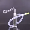 Wholesale 10mm Female inner Hookah 10mm female colorful Ash Catcher Small Bubbler water dab rig bongs pipe with glass oil burner bowl