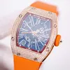 Mężczyźni/kobiety Richrd Mileres Szwajcarskie zegarek Sporty mechaniczne RM023 18K Rose Gold z Diamondet Automatyczne Szwajcarskie Sporty Luksusowe Sport