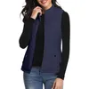 Damesvesten Vest Mouwloos Jasje Casual Herfst Warm Vest Met Zakken Winter Tops Anorak