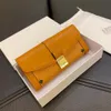 Brand purse Women's designer clutch leather letter change Men's card holder mobile phone long style handbag301P