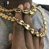 Hip Hop – chaînes en acier inoxydable pour hommes, collier à maillons en grains de café, à la mode, bijoux 2555