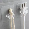 Haken Wandmontage Punch Gratis Plug Hook Multifunctionele kabel Organiseren Boor Duurzame dragende draadhanger voor oortelefoon