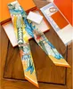 Silk Scarf Ladies French Vintage Lace bag Small long ribbon decorative headband H Full color ribbon