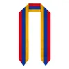 Szaliki Armenia Flag Flag Scarf Top Print Graduation Sash Ukradł międzynarodowe studia za granicą dorosły unisex impreza Accessory2073