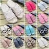 Sandal slipper women slide Internet celebrity burst solid color flat heels leisure thickened outside wear stepping on poop feeling increased 5 cm cake slippers 08