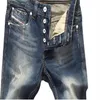 Haute qualité hommes bleu denim designer haute qualité jeans déchirés pour hommes classique rétro hommes Jeans2359