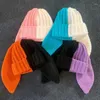 Berets Knitted Hats Headdress Po Props DIY Handmade Headwear Accessories Long Ears Theme Drop