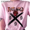 Juice wrld t shirt kvinnor r i p hip hop rapper streetwear tshirt tryck kläder kvinnlig casual ulzzang grafik t-shirt topp tees t200279l