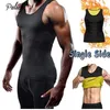 Palicy S-5XL Compressie Afslanken heren Vest Neopreen T-shirt Vetverbranding Shaper Sauna Zweet Body Shaper Top Tank Fajas Plus size303L