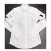 CHEMISE AVEC VLOVETN PRINT Robe Chemise hommes chemises de créateurs blanc noir mince manches longues hommes chemise de travail décontracté importé PARIS marque 278z